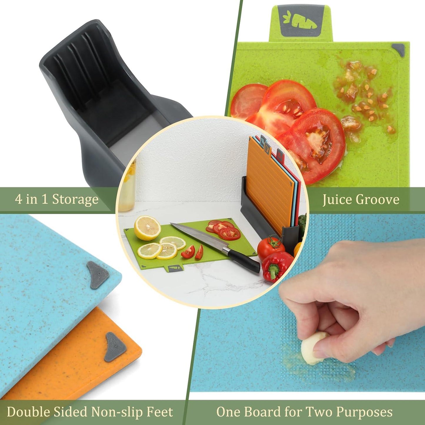 CookerCorner™ Smart chopping board set